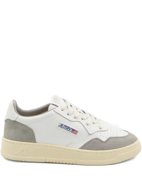 Autry Medalist suede-panel sneakers White AULMFT01