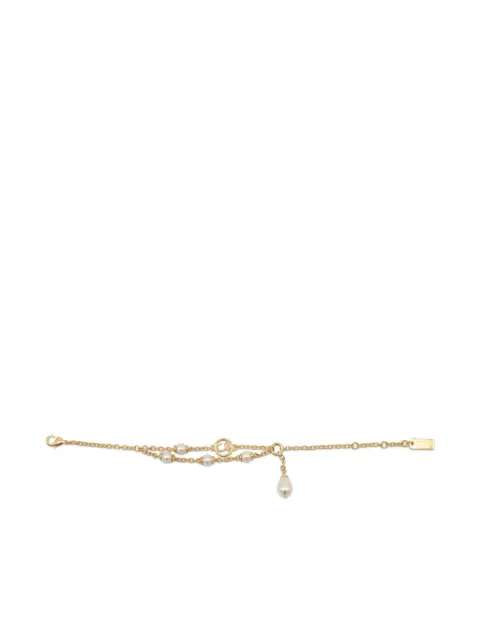 Chloé pearly logo bracelet Gold CH26SJB01BGL