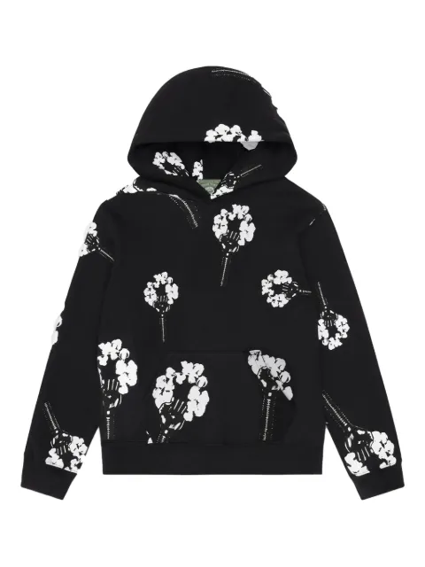 Denim Tears x Hardies Hardware Tears Fist Wreath hoodie Black DT243