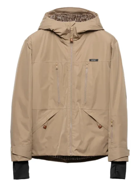Prada hooded zip-fastening jacket Neutrals SGD055SOOO18UU