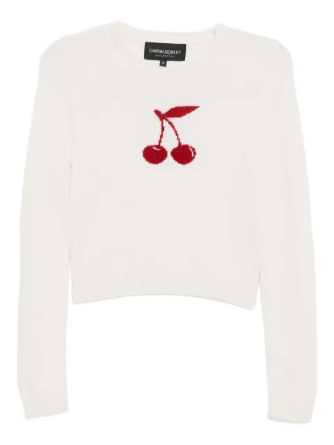 Cynthia Rowley intarsia cropped sweater Neutrals 25F1TP13KN