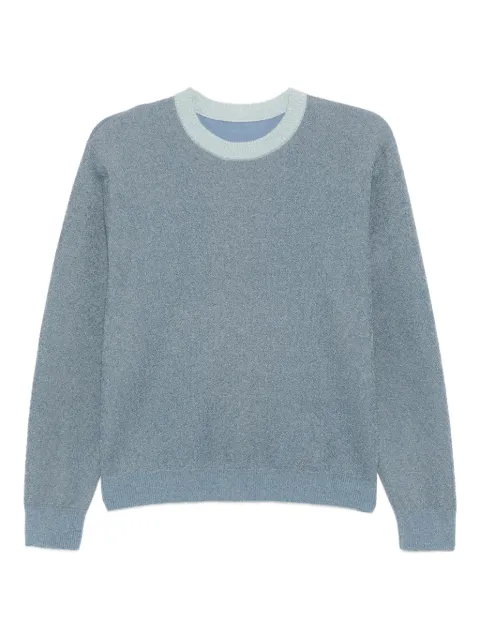 Cynthia Rowley metallic crew-neck sweater Blue 25F1TP18KN