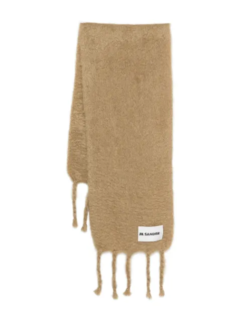 Jil Sander fringed-edges scarf Neutrals J40TE0118J40041