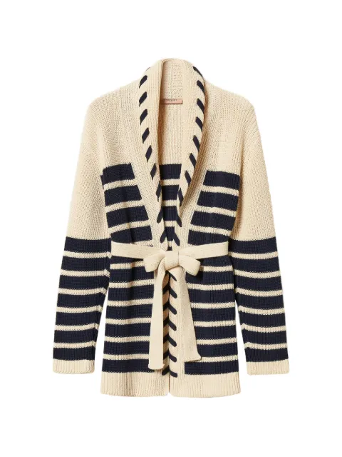TWINSET striped knit cardigan Neutrals 261TP3282