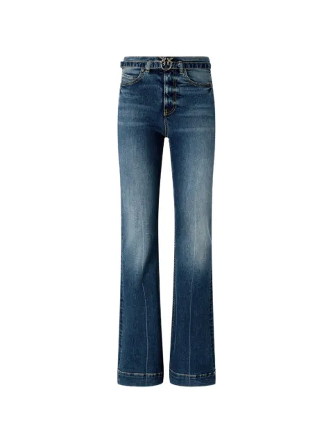 PINKO dark jeans with belt and Love Birds buckle Blue 100166A33L