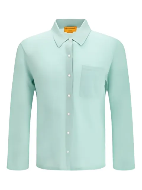 Guest In Residence buttoned chest-pocket shirt Blue U10811JF