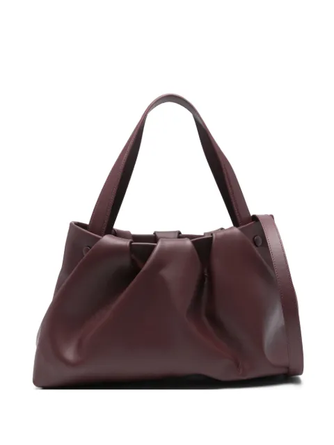 Themoirè Athena gathered tote bag Red TMFW25AHN120
