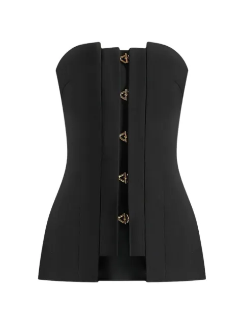 Manière De Voir Viviane clasp detail bandeau top Black WMN4387