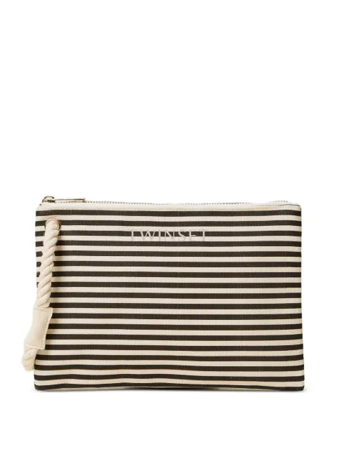 TWINSET canvas clutch Black 261LM8AJJ