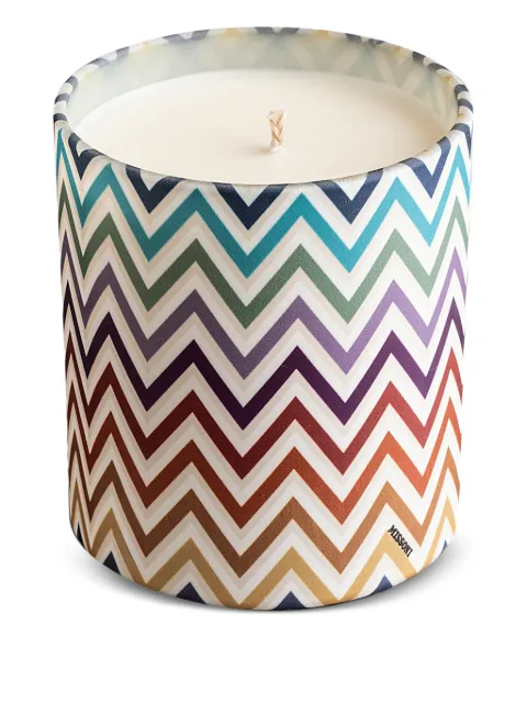 Missoni Home Watamu chevron scented candle (220g) Neutrals MHFWAT01S1