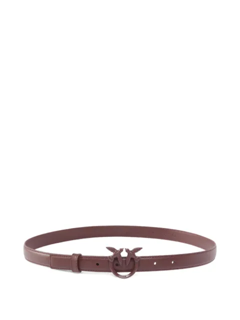 PINKO thin colour-block Love Birds leather belt Red 100143A1K2