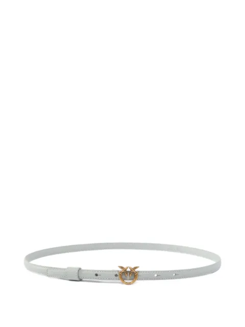 PINKO thin belt with Love Birds buckle Grey 102148A0F1
