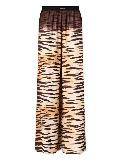 PINKO fluid trousers with tiger print Neutrals 106550A37R