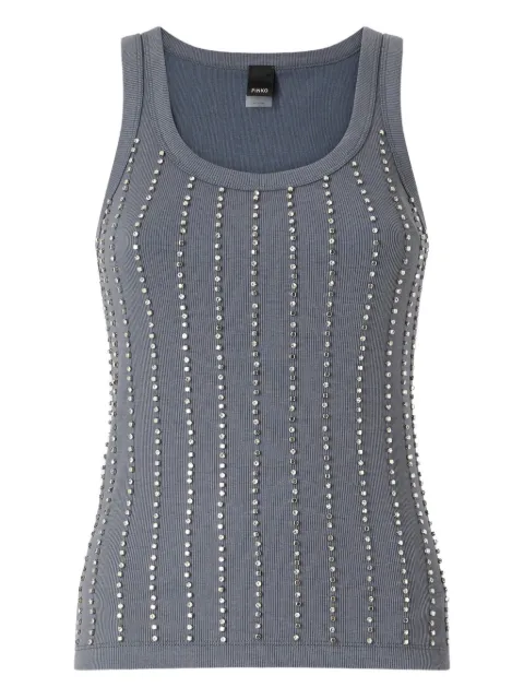PINKO vest top with jewel details Grey 106265A334