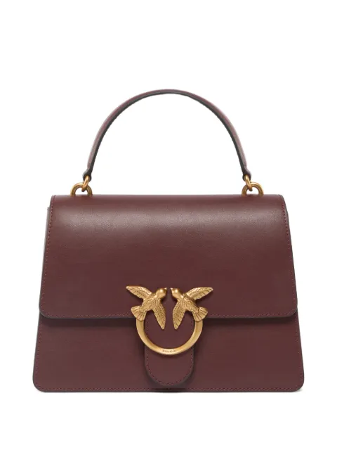PINKO medium handbag Love Bag top handle in leather Brown 100066A0F1