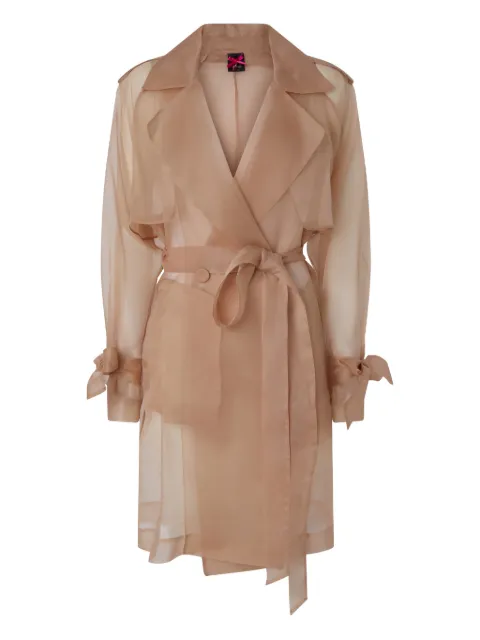 PINKO belted silk coat Neutrals 106614A2DJ