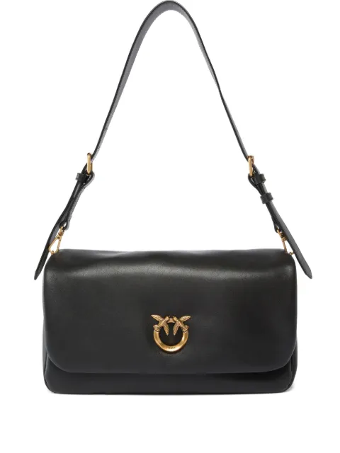 PINKO logo hardware shoulder bag Black 106178A0Q0