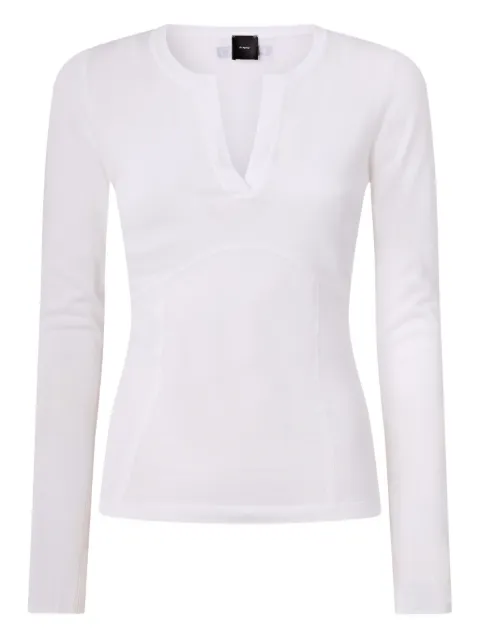 PINKO sweater with open V-neck White 106332A349