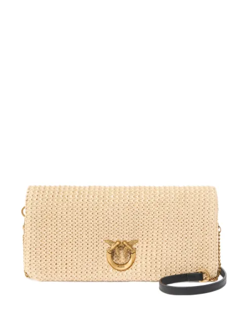 PINKO woven-appliqué crossbody bag Neutrals 106022A391