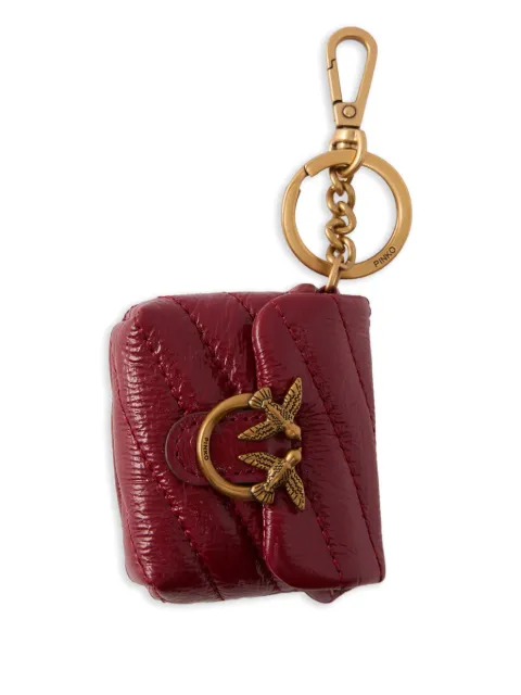 PINKO Love quilted birds AirPods case Red 105869A37O