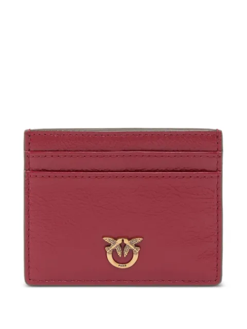 PINKO logo-applique cardholder Red 103762A315