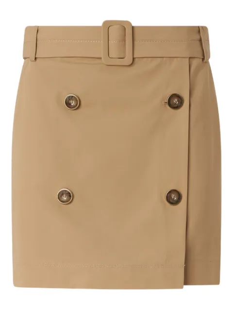 PINKO buttoned mini skirt with belt Neutrals 106279A2ER