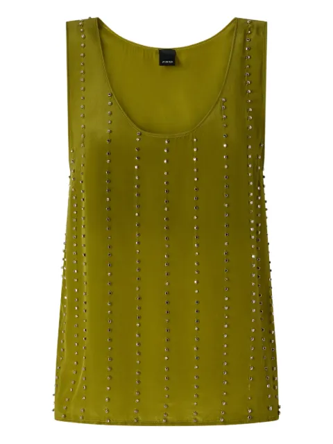PINKO vest top with jewel stripes Green 106214A31F