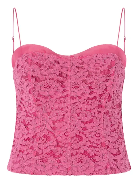 PINKO lace bustier top Pink 106722A330
