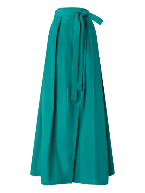 PINKO long wrap skirt with bow Green 106253A327