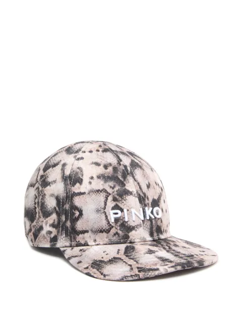 PINKO animal-print baseball cap Neutrals 106750A38N