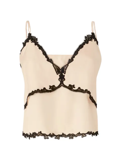 PINKO top with lace inserts Neutrals 106893A3AV