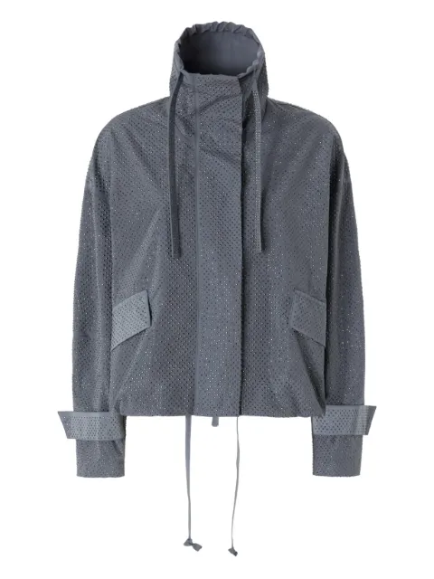 PINKO blouson jacket with all-over micro studs Grey 106166A31V