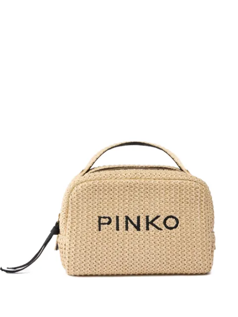 PINKO raffia mini bag Neutrals 106717A39Y