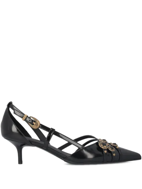 PINKO pumps with straps and jewel studs Black SD0485E037