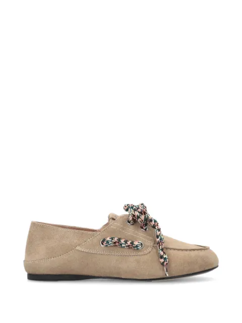 PINKO woven lace-up loafers Neutrals SD0545P002