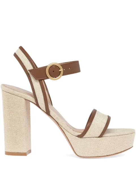 Gianvito Rossi Milos platform heeled sandals Neutrals G3267570RICVPS