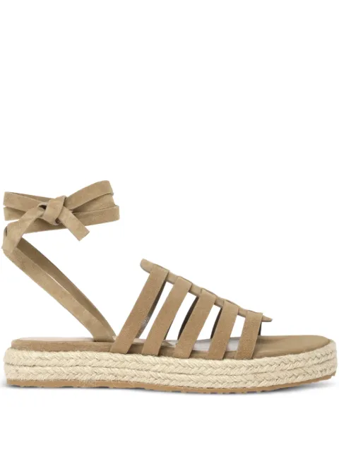 Gianvito Rossi Pompei tie-fastening espadrille Neutrals G3267305GOMVLJ