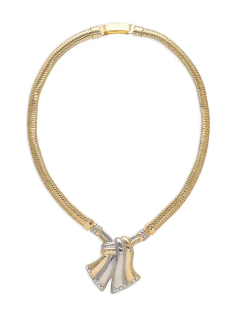 Ugo Correani Vintage bow-pendant necklace Gold MR23102518
