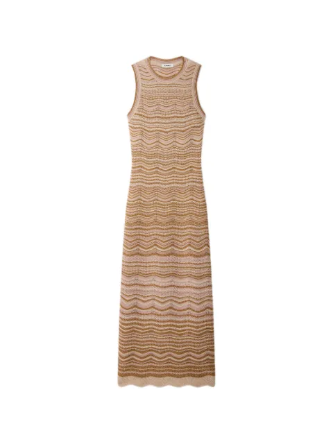 SANDRO knit midi dress Neutrals SFPRO04897