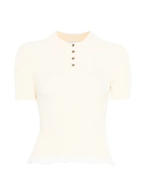 SANDRO knit polo shirt Neutrals SFPPU02779