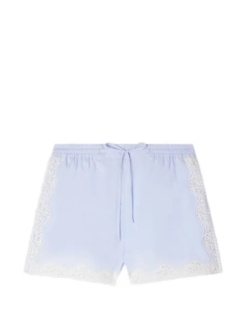 SANDRO lace detail shorts Blue SFPSH00558