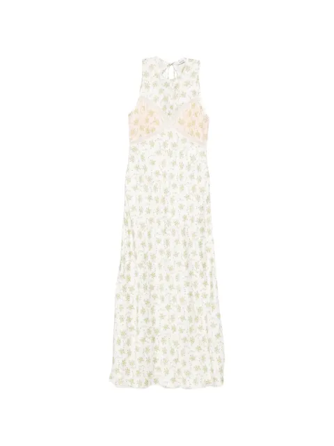 SANDRO flower print maxi dress Neutrals SFPRO04750