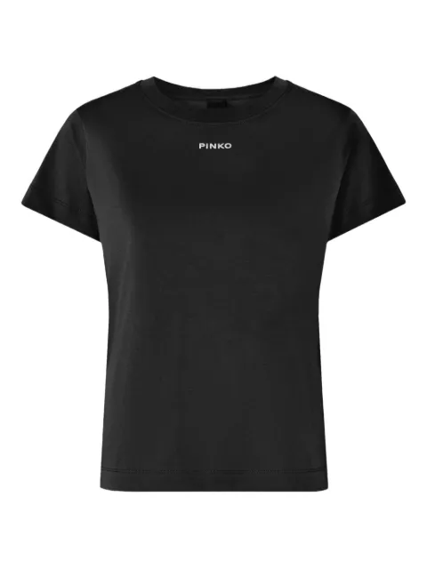 PINKO T-shirt with PINKO logo Black 100373A34F