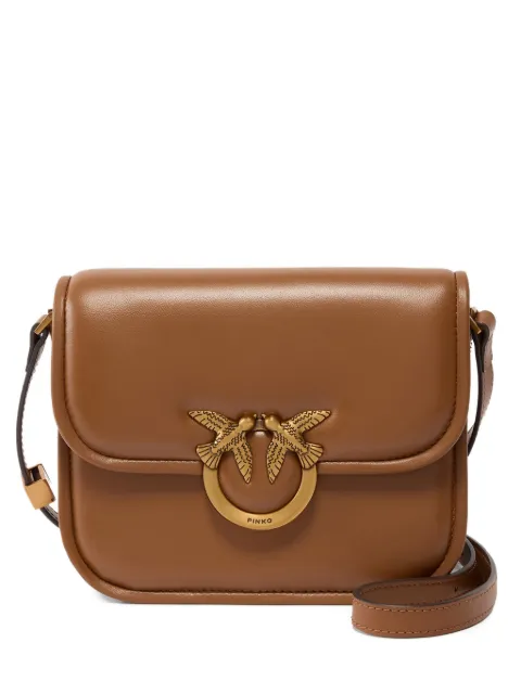 PINKO medium shoulder bag Love Bag Box in nappa leather Brown 104297A26L