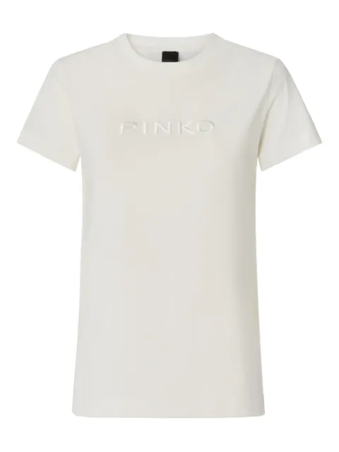 PINKO embossed T-shirt White 101752A339