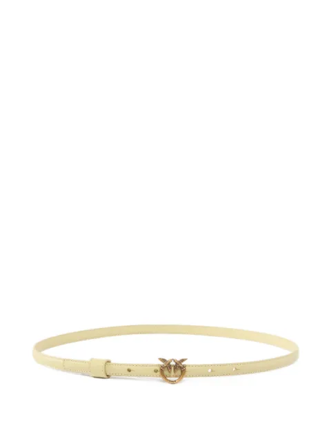 PINKO thin belt with Love Birds buckle Yellow 102148A0F1