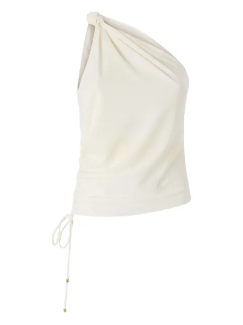 PINKO one-shoulder top with knot detail Neutrals 106544A37V