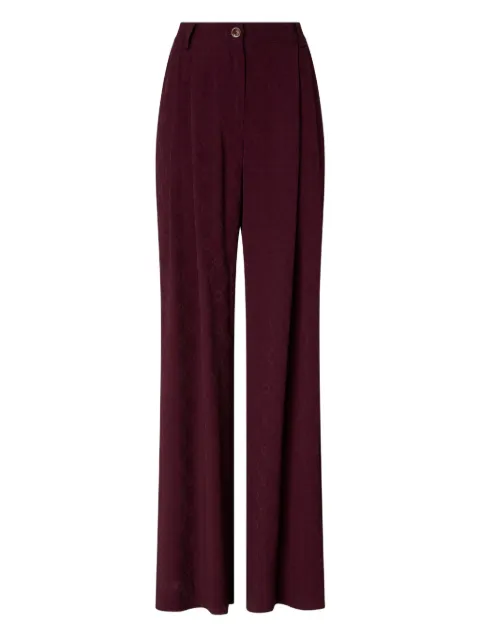PINKO trousers in jacquard with tie motif Red 106203A33H