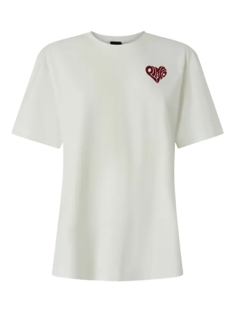 PINKO heart print T-shirt White 105526A33I