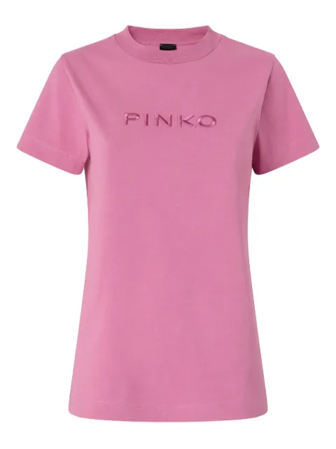 PINKO T-shirt with PINKO logo embroidery Pink 101752A339